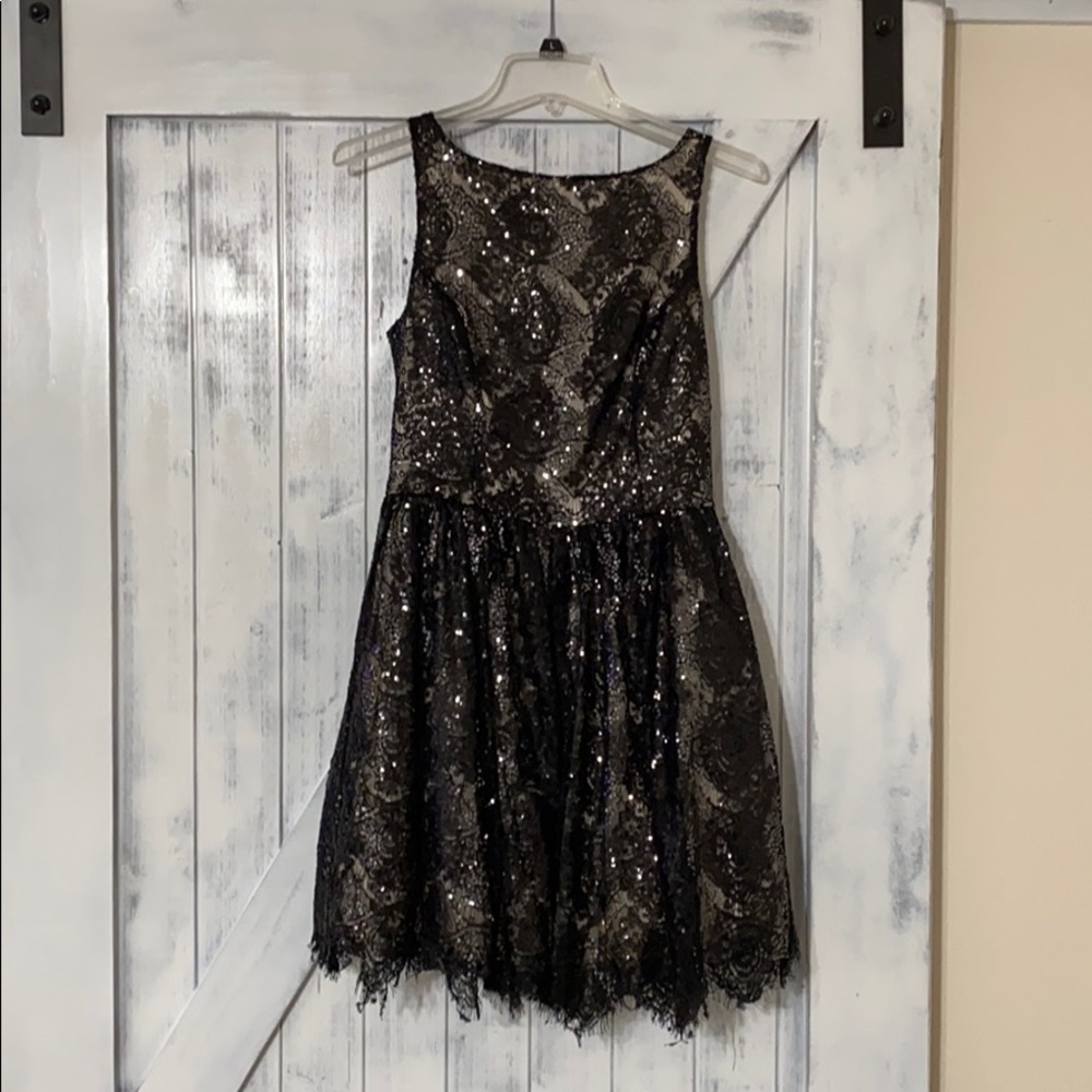 Sequin black dress